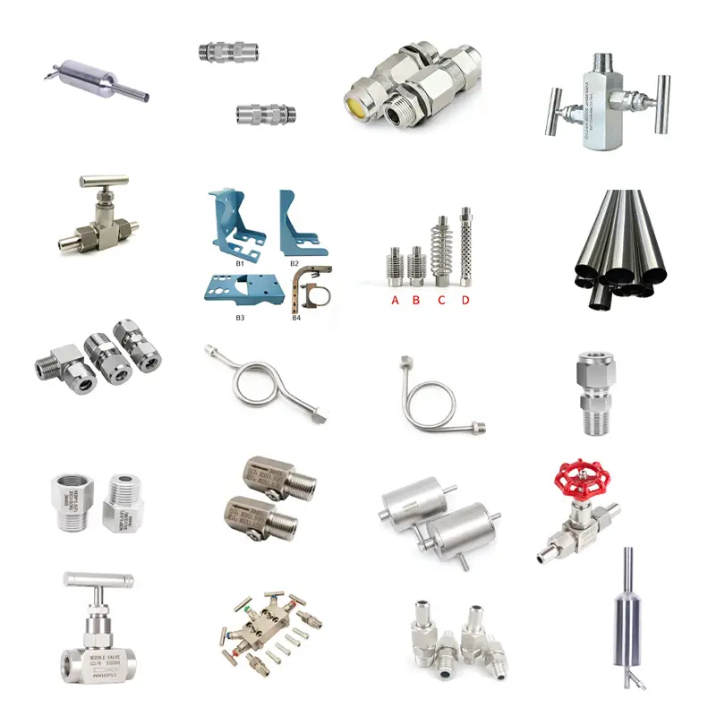 Valve manifold and accessories for pressure transmitters and differential pressure transmitters