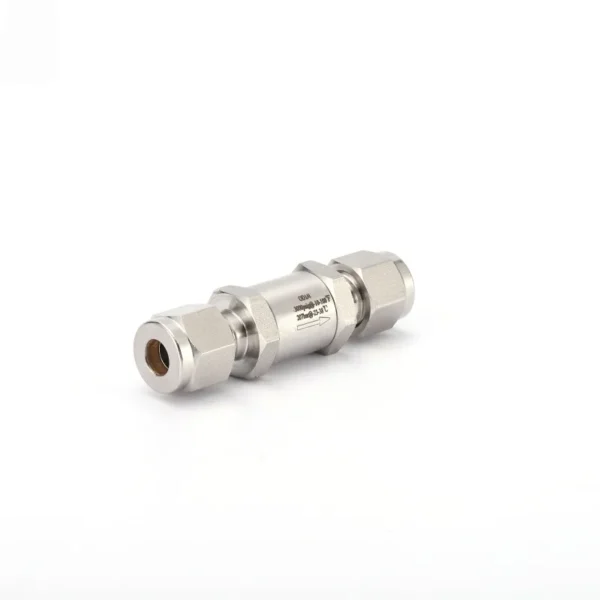 1:4in Tube OD 3000PSI Stainless Steel Double Ferrule Check Valve