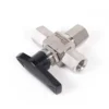 3-Way Female Ball Valve for Instrumentation and Process Lines