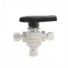 3-Way Ferrule Ball Valve for Process and Instrument Lines