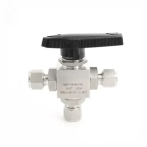 3-Way Ferrule Ball Valve for Process and Instrument Lines