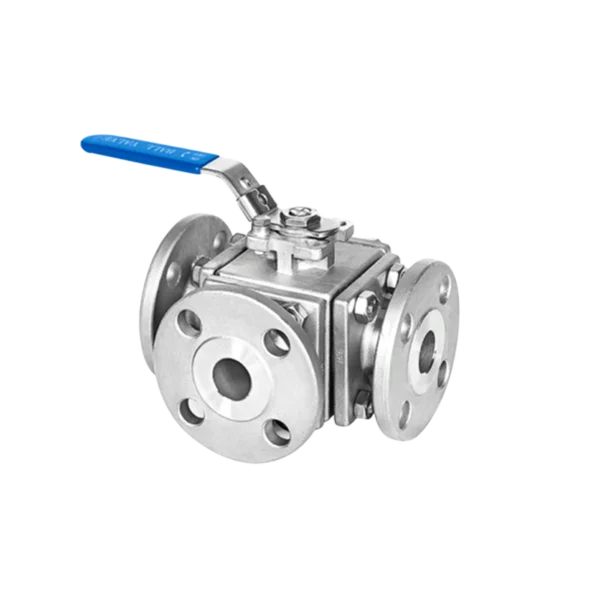 3 Way Flanged Ball Valve