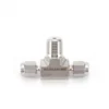 Tee-Type Male Tube Fitting with Dual Ferrules